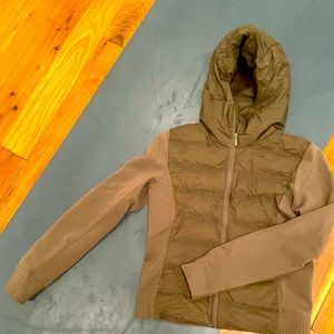 LULULEMON khaki/army green jacket. Size 8.